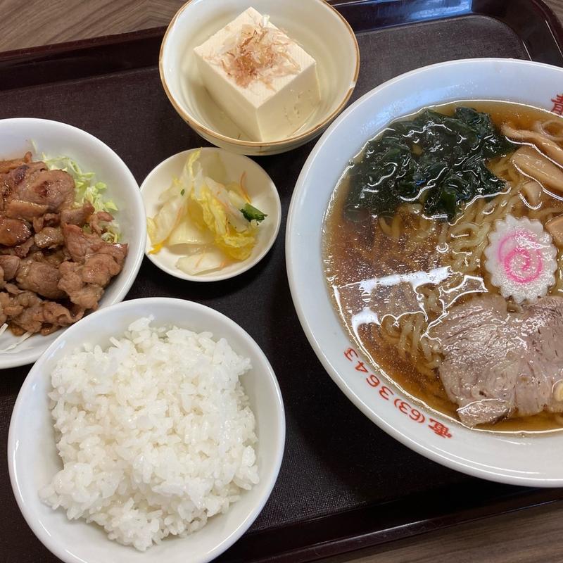 ラーメンセット(青木食堂)