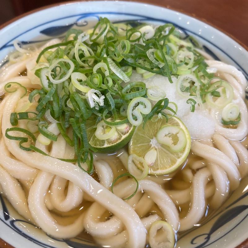 すだち冷かけうどん(丸亀製麺三木)