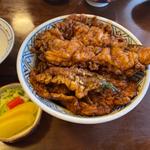 天丼(海老2本、かき揚げ)(大黒家天麩羅)