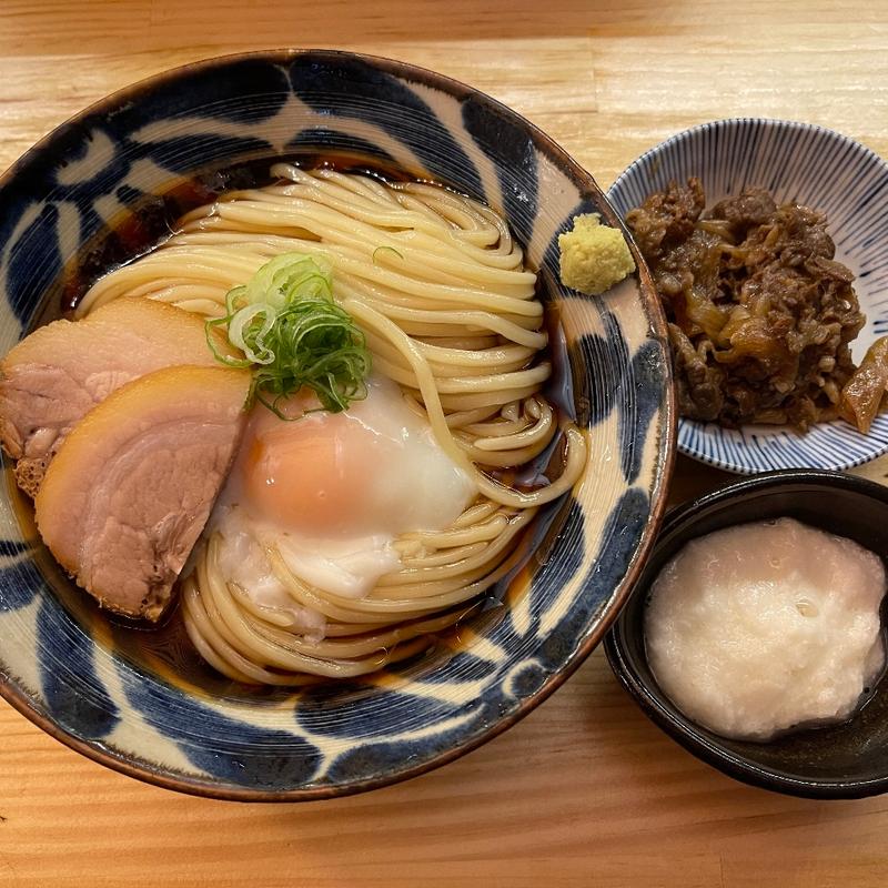 冷やし中華「しゅきらしく」(専用トッピング《牛しぐれ&とろろ》)(らぁめん しゅき)