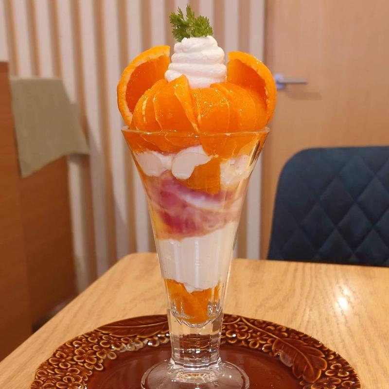 愛媛県産なつみカシスオレンジパフェ(フルーツプラネット （FRUITS PLANET）)