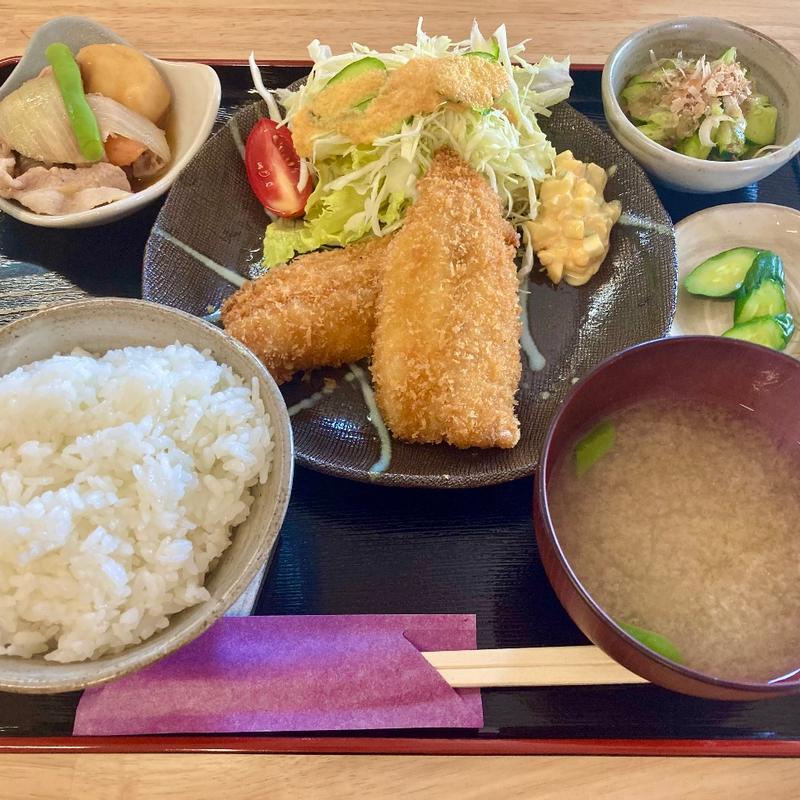 あじフライ定食(小料理さら)
