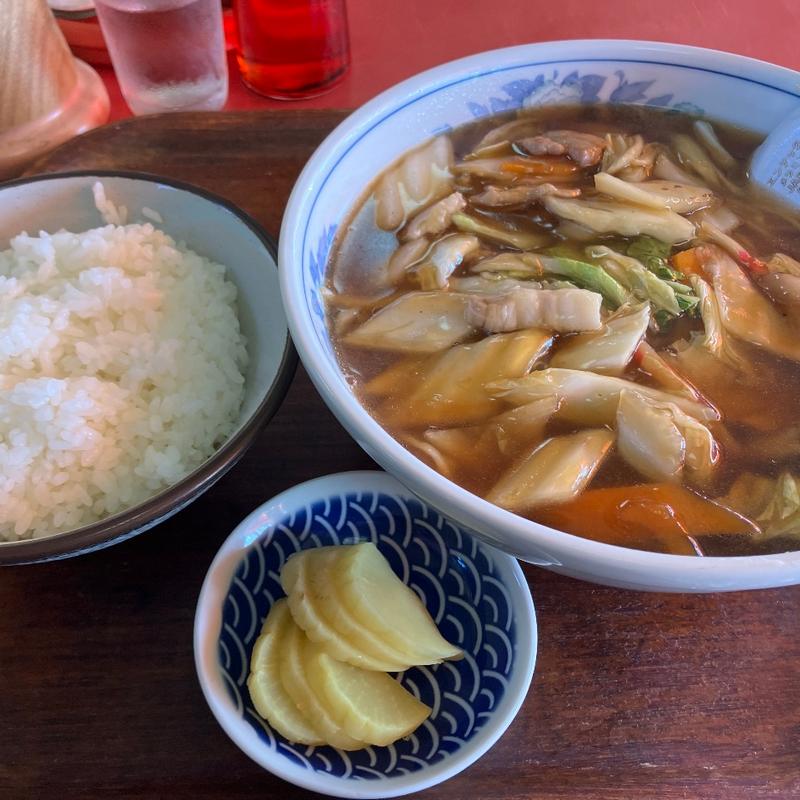 ウマニそば+半ライス(廬山)