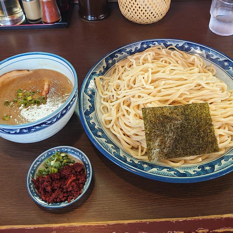 エビ辛しつけそば＋特特盛り(中華そば つけそば　浜屋 )