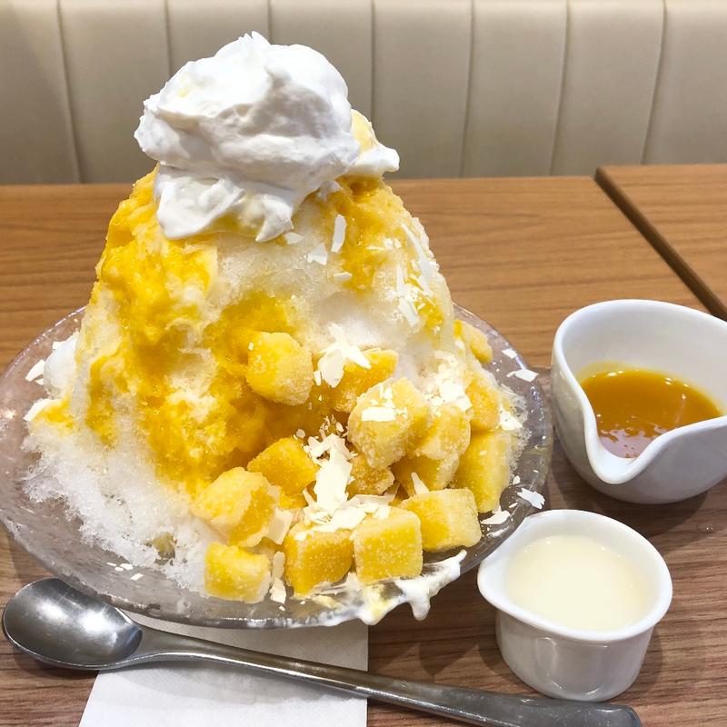 ふわふわ純氷かき氷 マンゴー(ココス 扇店)