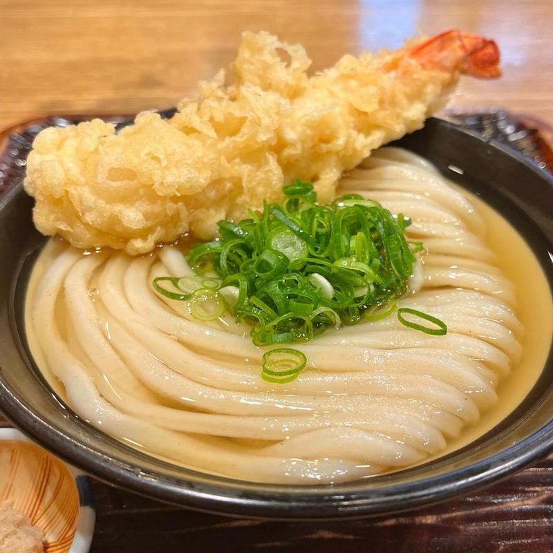 冷かけ・海老天(うどん 丸香)