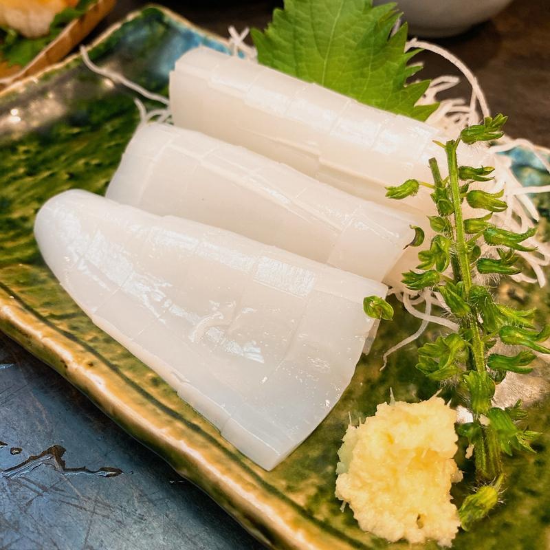 イカ刺(茅場町 長寿庵)