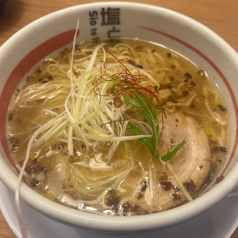 天然塩(塩と醤 木津川店｜ラーメン)