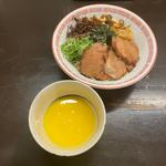 甘醤油のまぜつけ麺(博多とんこつ 豚の足跡)
