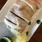冷静湯で鳥の胡麻醤油和え(フージンツリー コレド室町テラス店)