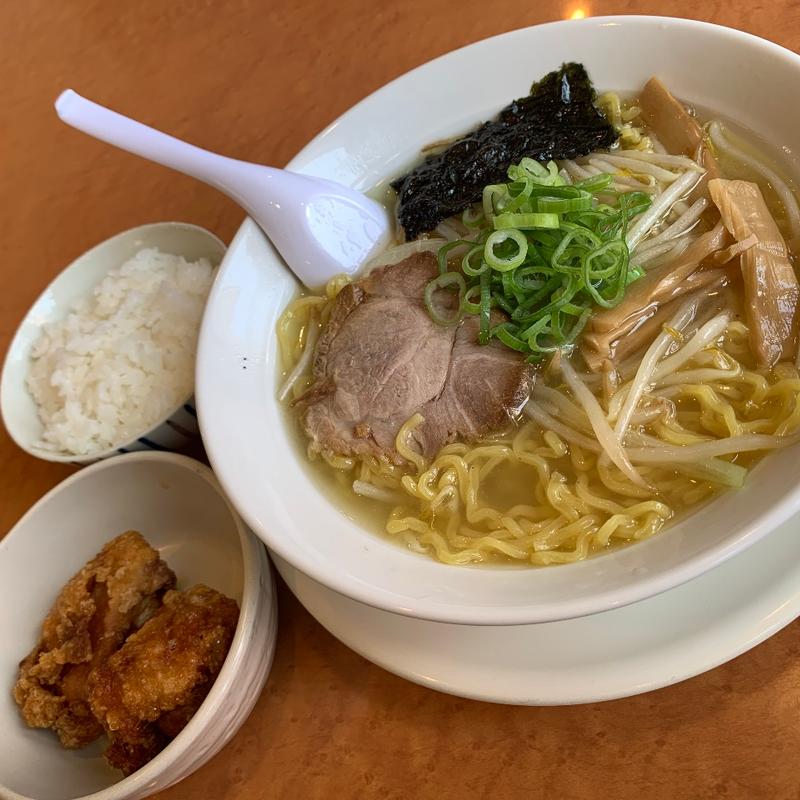 満腹ランチセット 鶏ガラ塩(ラーメン北の丸)