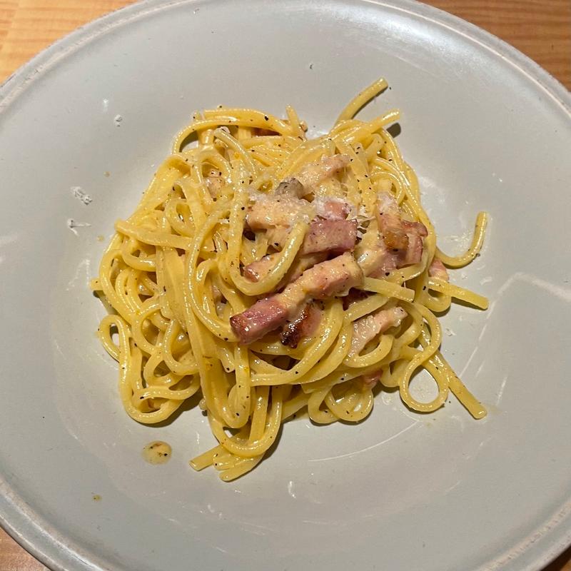 ペコリーノチーズのカルボナーラ(THE RIGOLETTO)