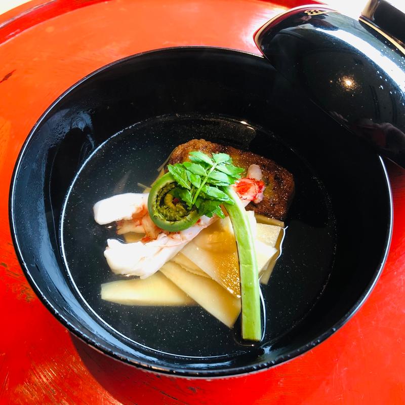 お椀　筍椀_弥生おもてなし(妙見温泉石原荘・レストラン石蔵)