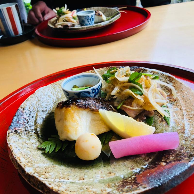 焼八寸 鯛油焼き_弥生おもてなし(妙見温泉石原荘・レストラン石蔵)