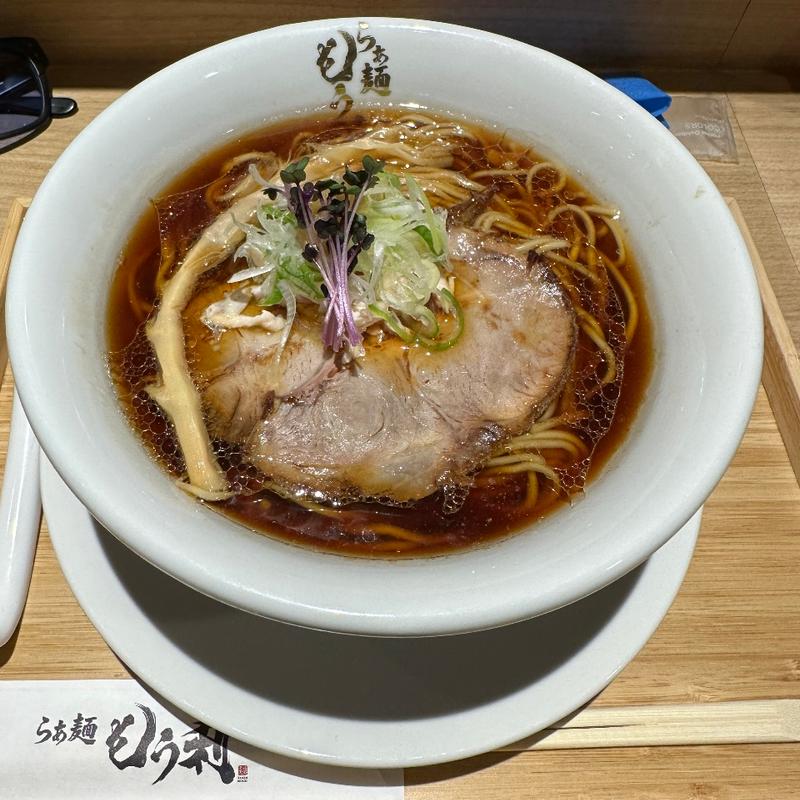 醤油らーめん　麺大盛り(らぁ麺 もう利 本店 南森町店)