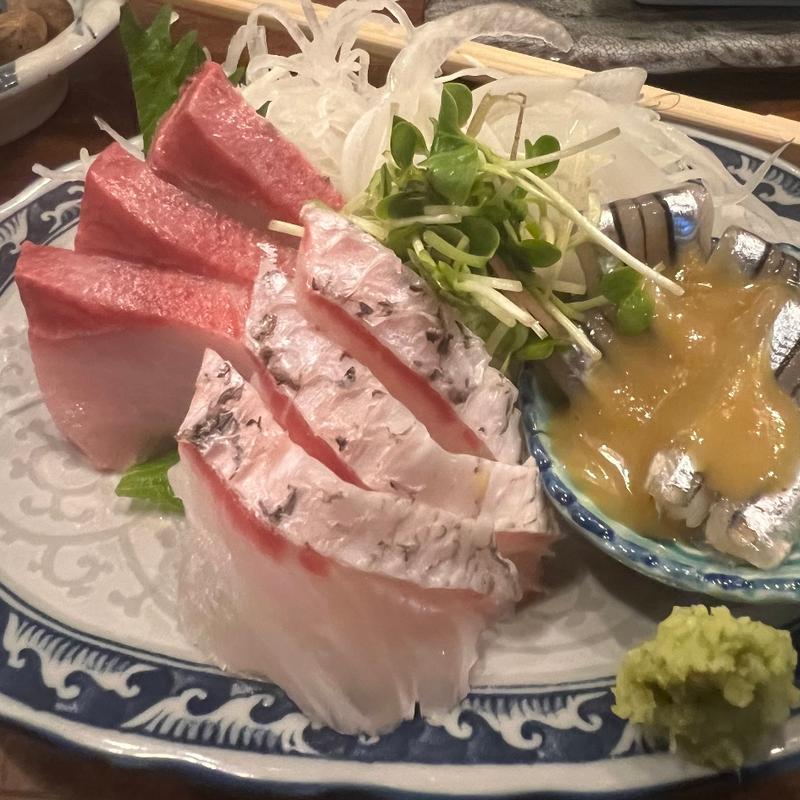 お刺身3点盛り(かごっま屋台 火の玉ボーイ)