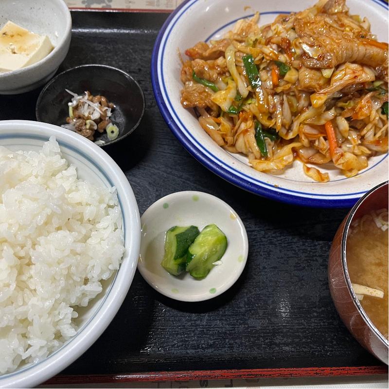 豚キムチ定食(大衆食堂 みどりや商店 )