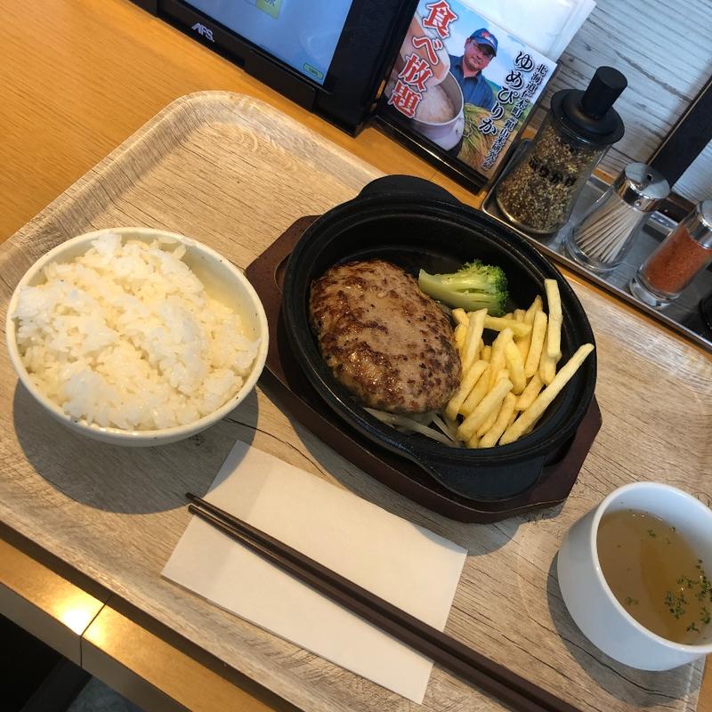 ハンバーグセット(ファイヤーバーグ 宮の沢店 （FireBurg）)