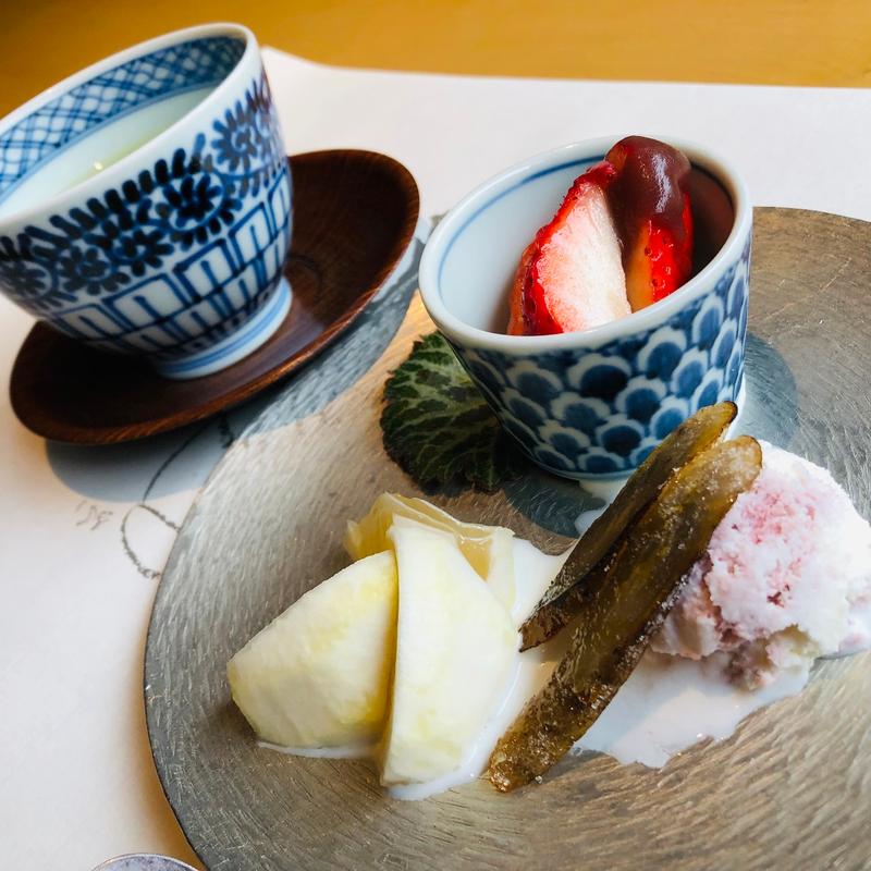 水菓子 桜あいす_弥生おもてなし(妙見温泉石原荘・レストラン石蔵)