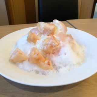 氷 桃ミルク(デニーズ梅島店)