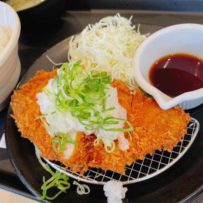 鬼おろしポン酢上ロースカツ定食(松のや 南森町店)