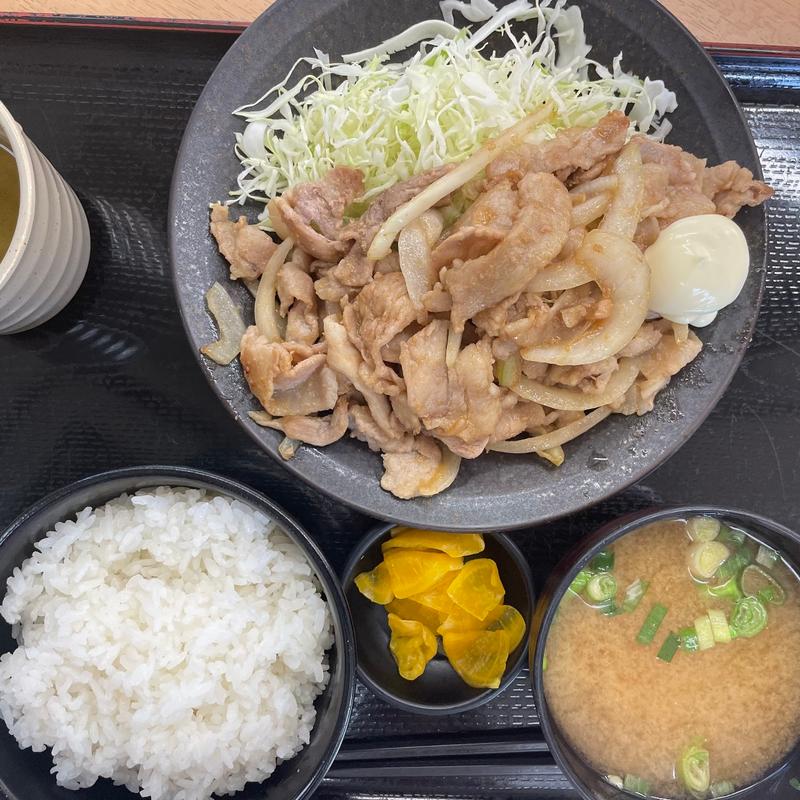 みのりの生姜焼き定食(美野里パーキングエリア（下り線）スナックコーナー  )
