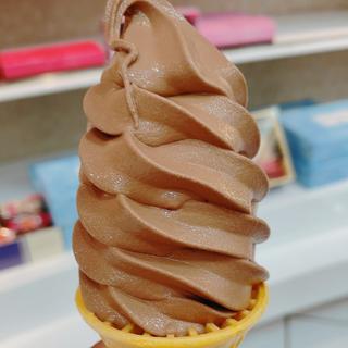 チョコレート　ソフトクリーム(ロイズ ふと美工場直売店 （ROYCE'）)