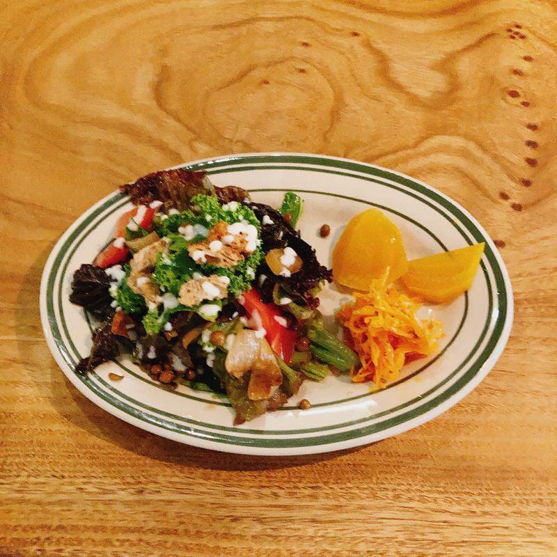 鹿肉のキーマカレー&鹿肉の欧風カレーのあいがけセット(urban's camp Tokyo)