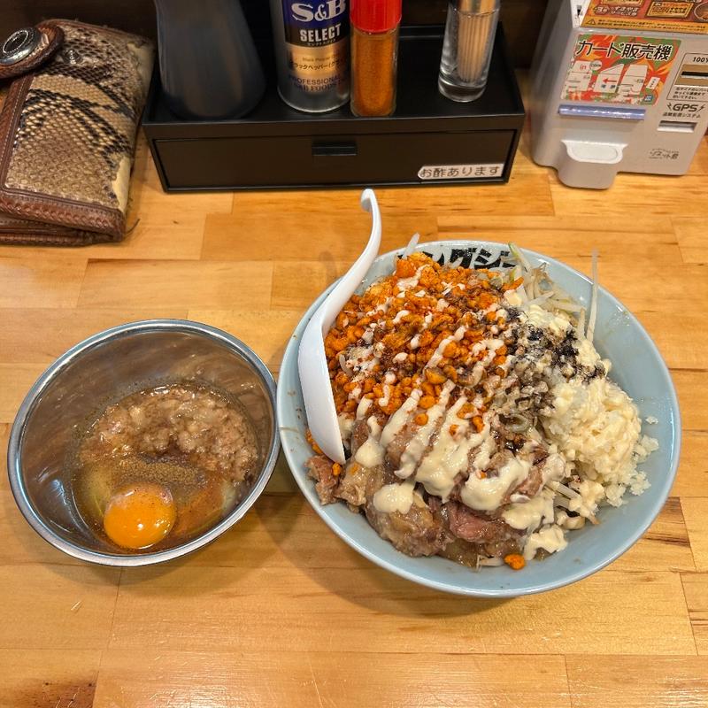 まぜそば（すきやきセット）(ラーメンキングジョー)