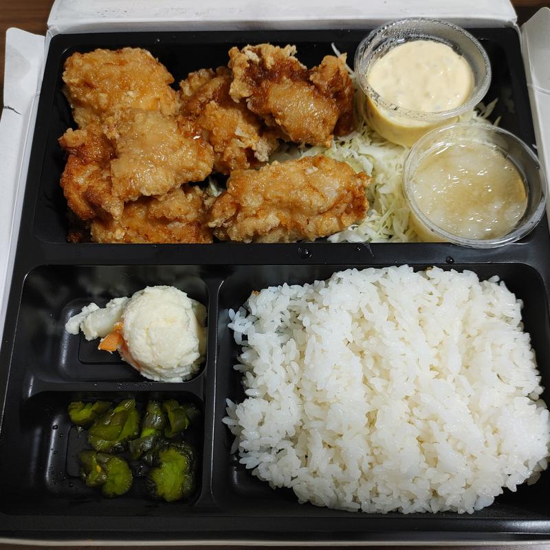 タルタルげんこつ唐揚げ弁当 6個＋おろし塩ポン酢(とんかつ専門店 かさねや市川店)