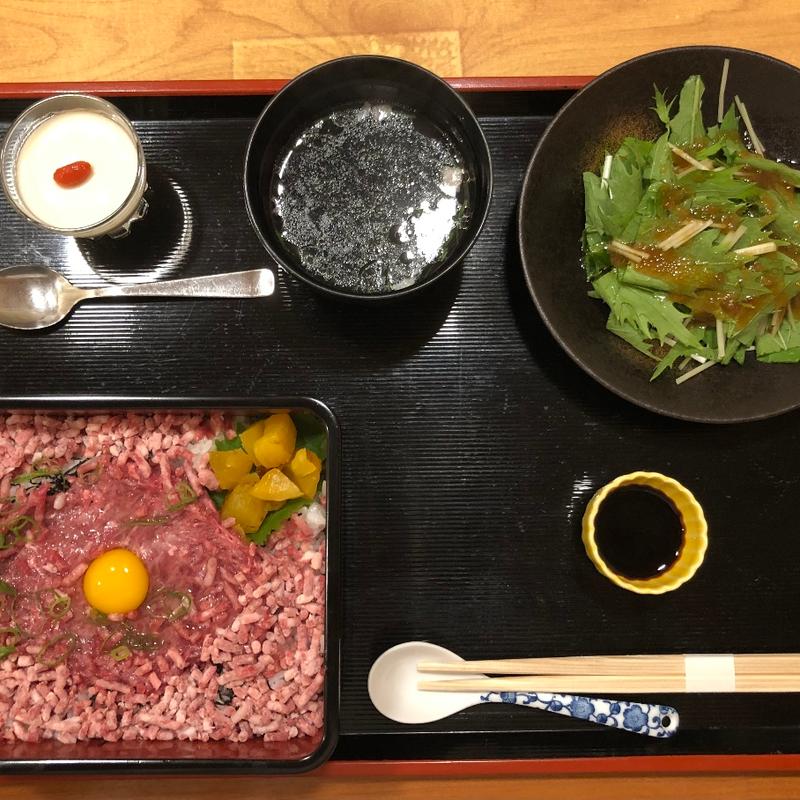 馬肉トロネギお重(銀座 馬春楼 )