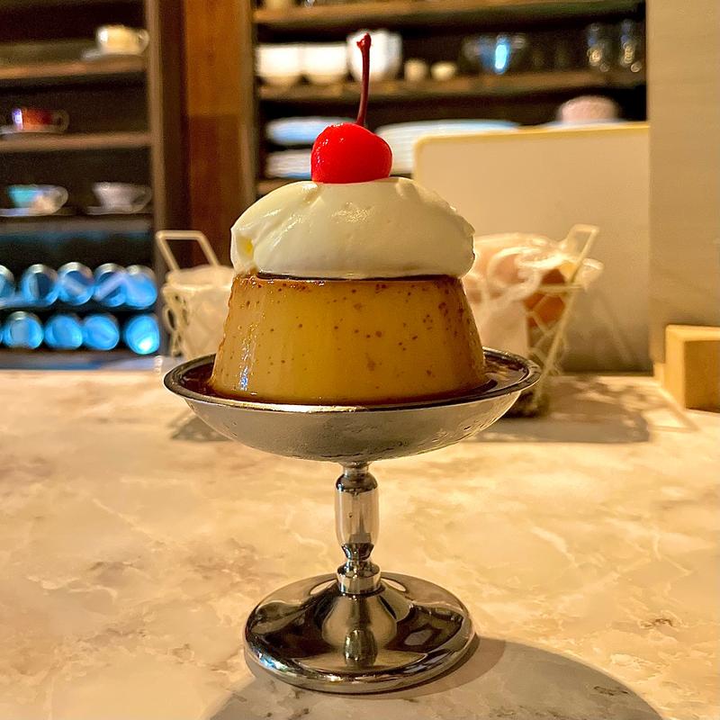 自家製プリン(ルミステールお初天神)