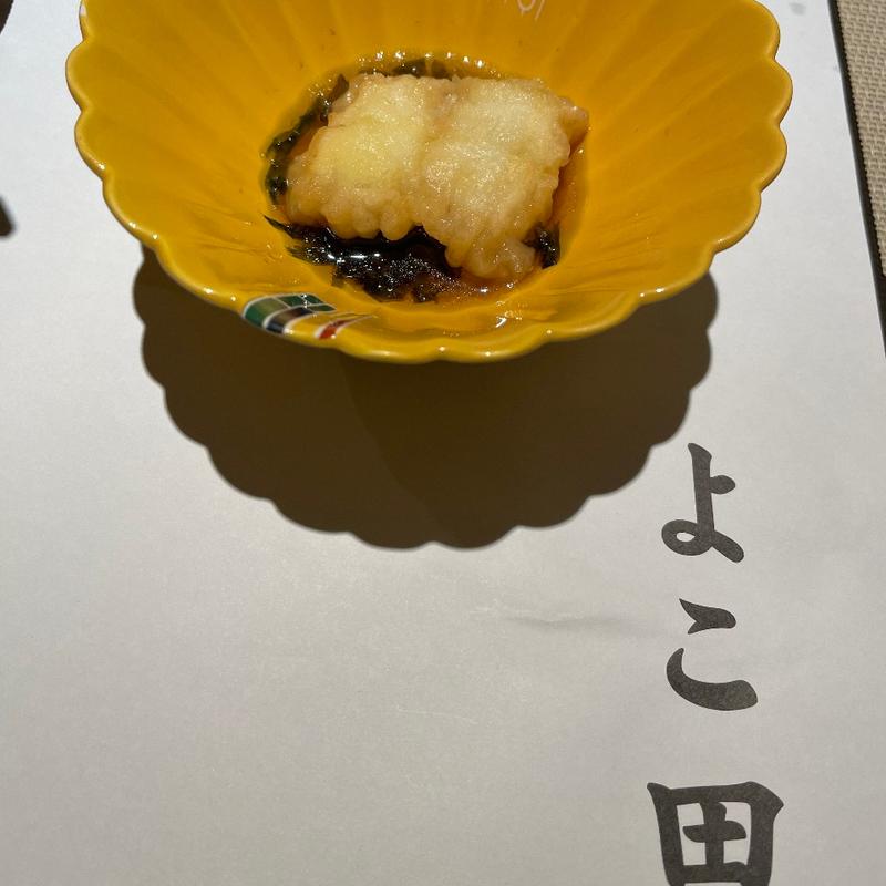 穴子の揚げ出し(京橋 鮨 よこ田)