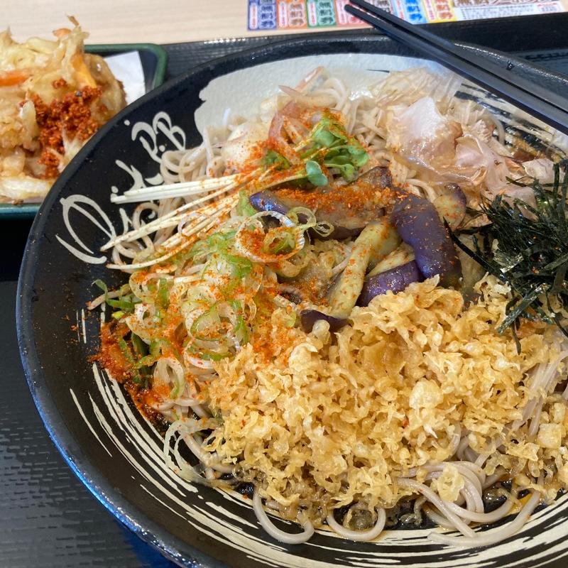 冷やし薬味そば(ゆで太郎 東陽５丁目店)