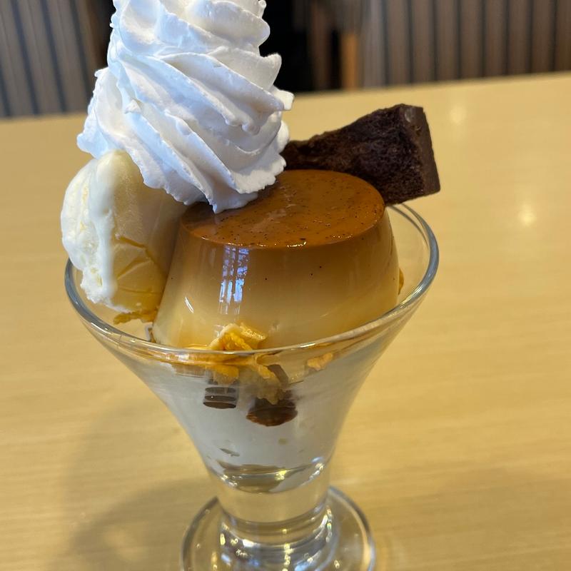 喫茶店のプリン　ソフトクリーム&ブラウニー(ガスト いわき泉店 )