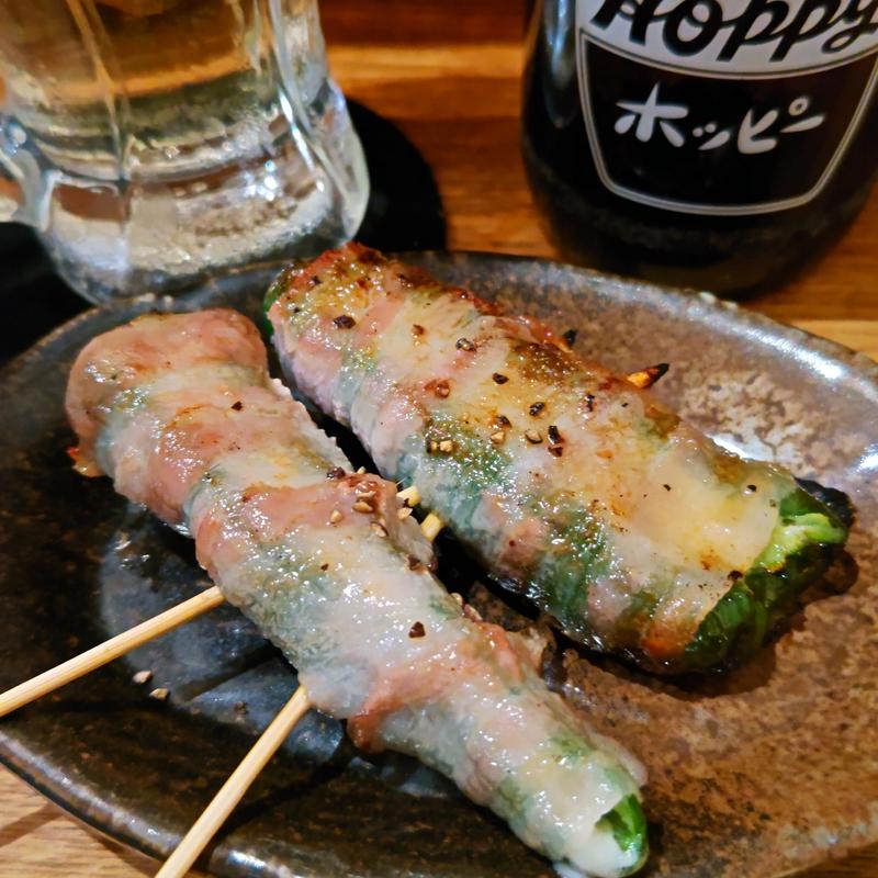 ピーマンチーズ巻き(鳥健)