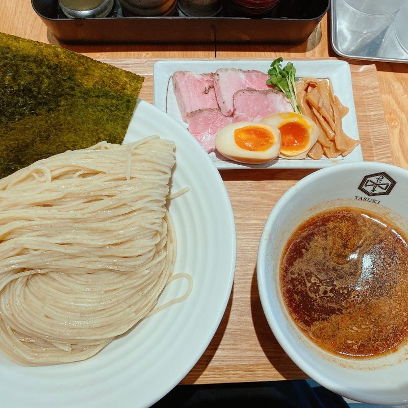 たまり醤油香るつけそば 特製(麺や　襷)
