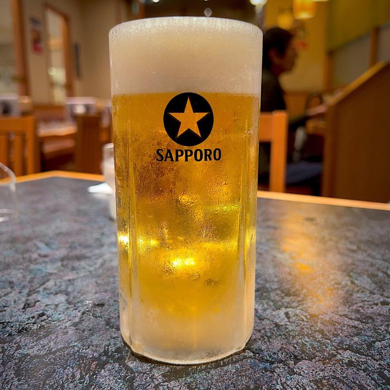 生ビール中(そば処丸松 エスパル店 )