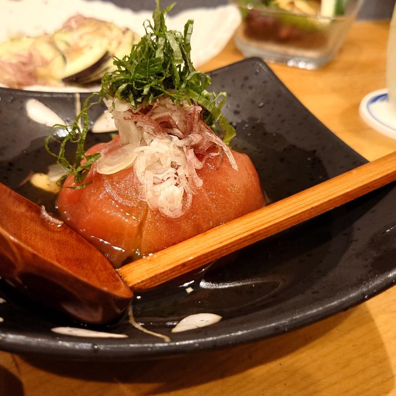 トマトのおひたし(割烹食堂かいね)