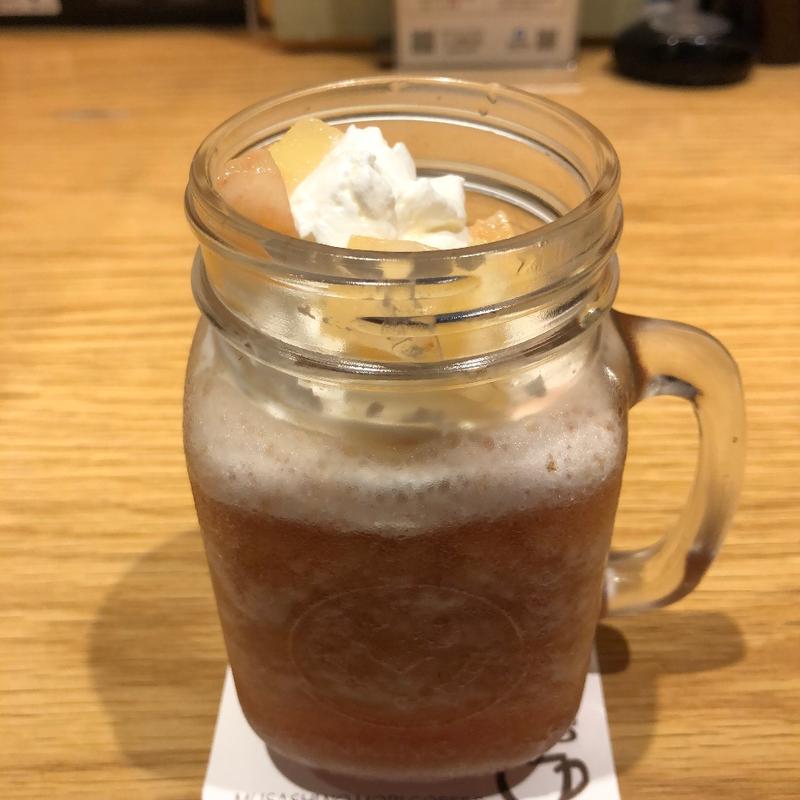 フローズンピーチ（フレッシュピーチカットのせ）(むさしの森珈琲 流山おおたかの森店)