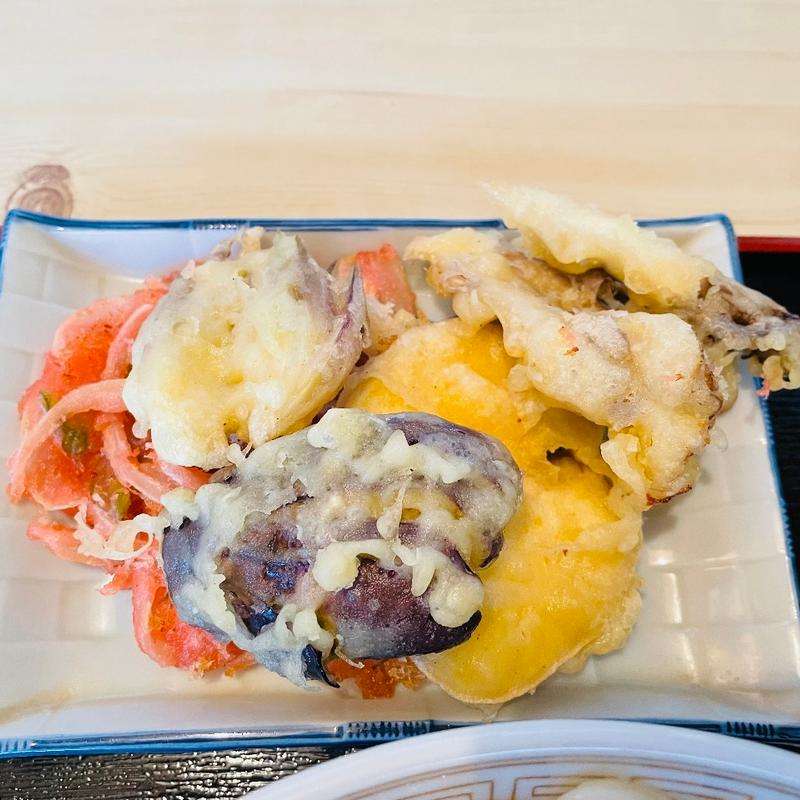 野菜天ぷらうどん特大(松葉屋)