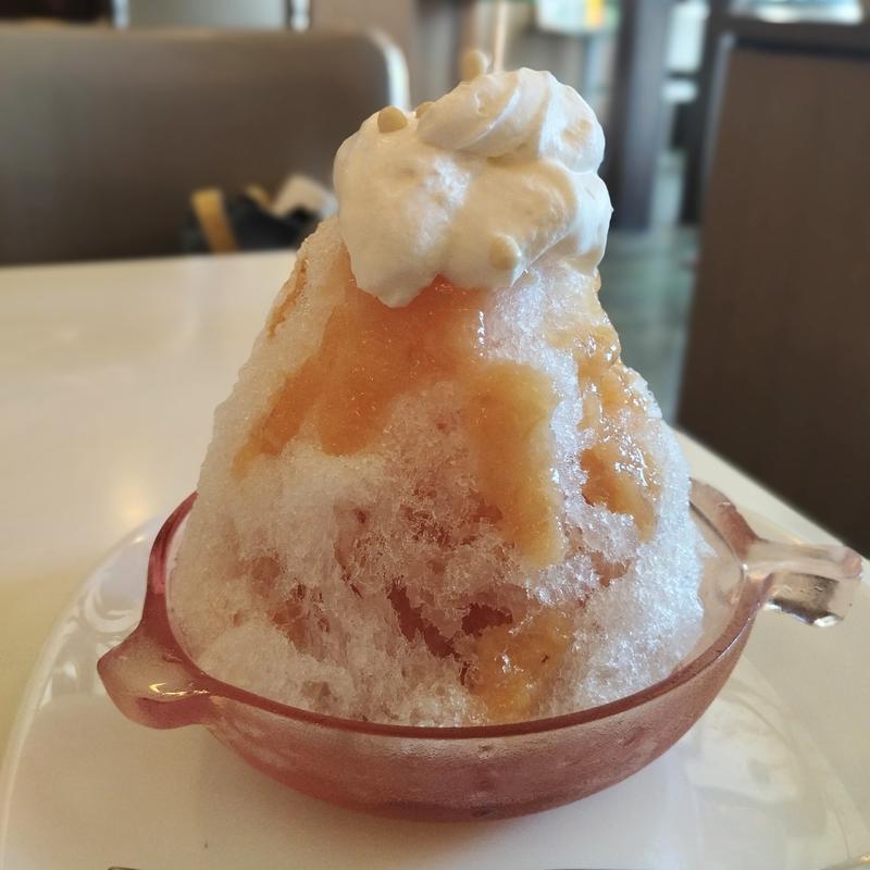 桃のかき氷(むのじじょう )