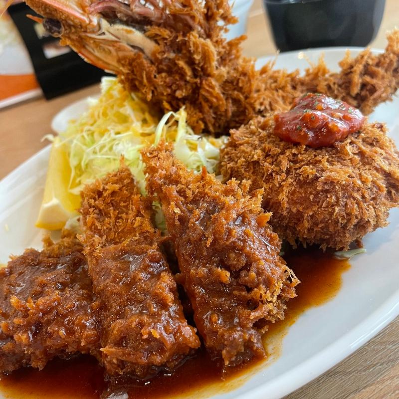 ひろ喜ミックス定食(とんかつひろ喜　喜連瓜破店)