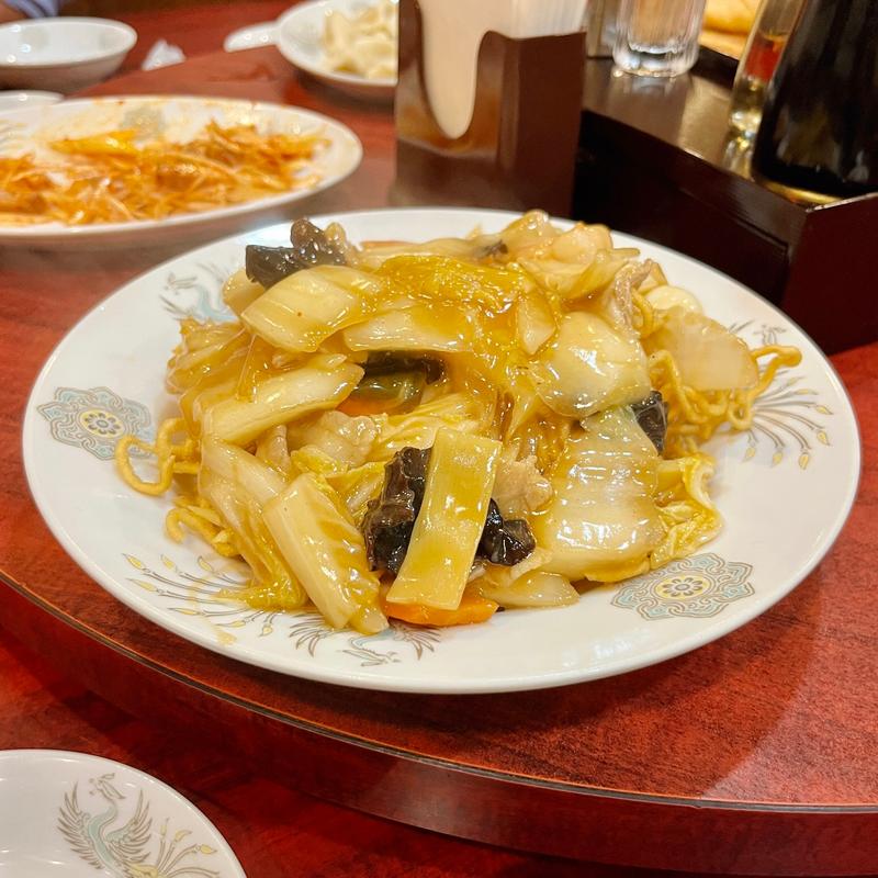 あんかけ焼きそば(硬)(中国料理 安泰楼 新館)