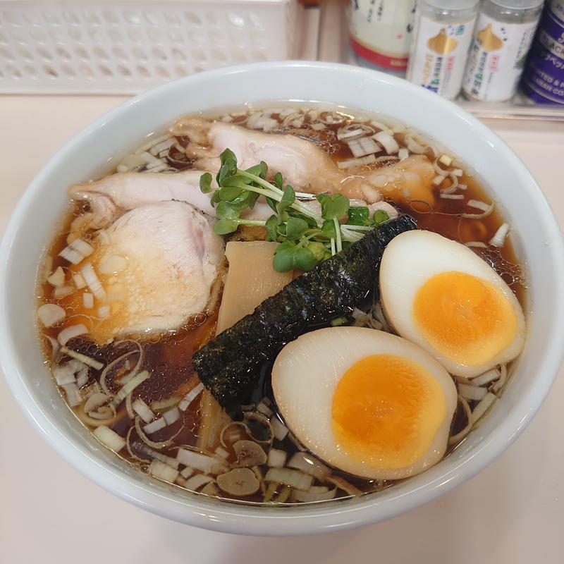 鶏醤油らーめん＋大盛＋味玉(麺処 大木)