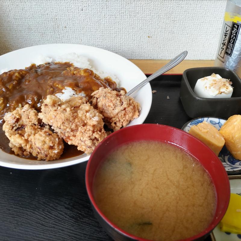 唐揚げカレー定食(居酒屋さくらい)