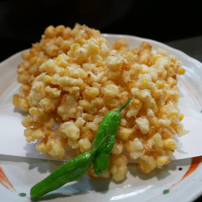 とうもろこし　いか　かき揚げ(桜バー （サクラバー）)