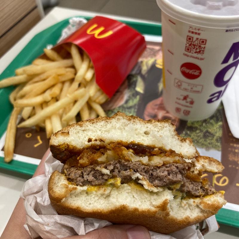 ザク切りポテト&ビーフ クリーミーハラペーニョ セット(マクドナルド 多摩ニュータウン通り店)