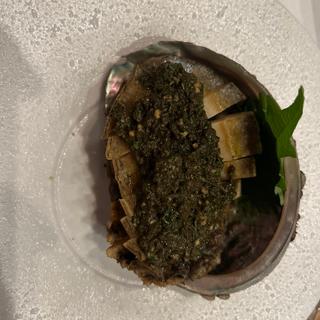 国産天然黒鮑ステーキ(ビフテキのカワムラ 東京銀座店)