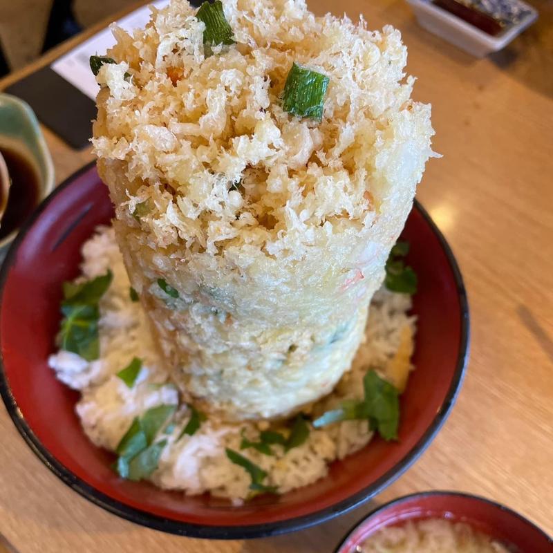 海鮮かき揚げ丼(魚河岸 丸天 みなと店)